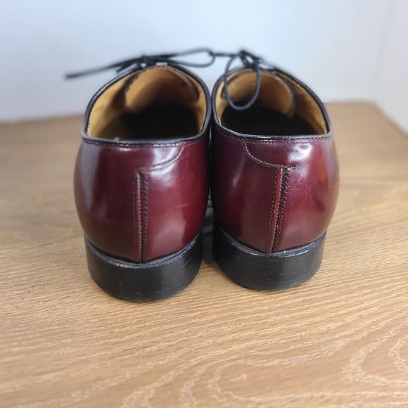 (0000) Johnston & Murphy Men's Aristocrat Cap Toe, Size: 8.5 D, Color: Burgundy - Picture 9 of 14
